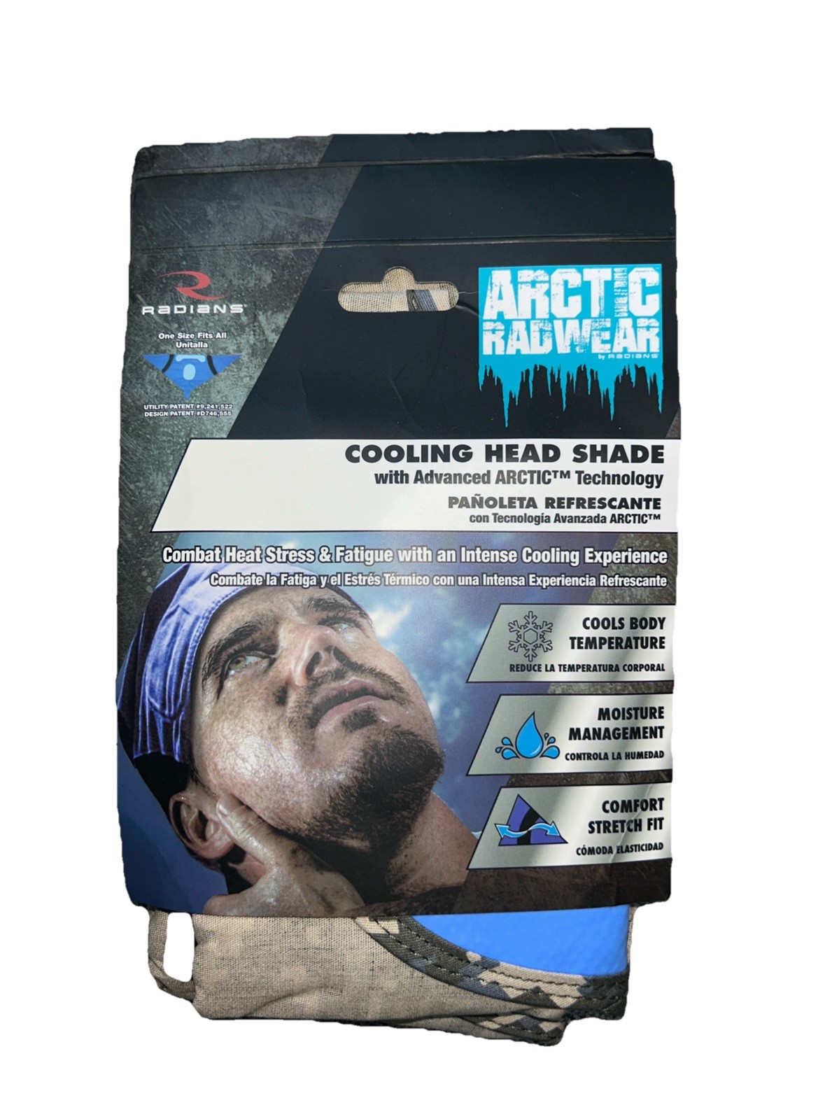 Radians Arctic Radwear Camo Cooling Bandana Model