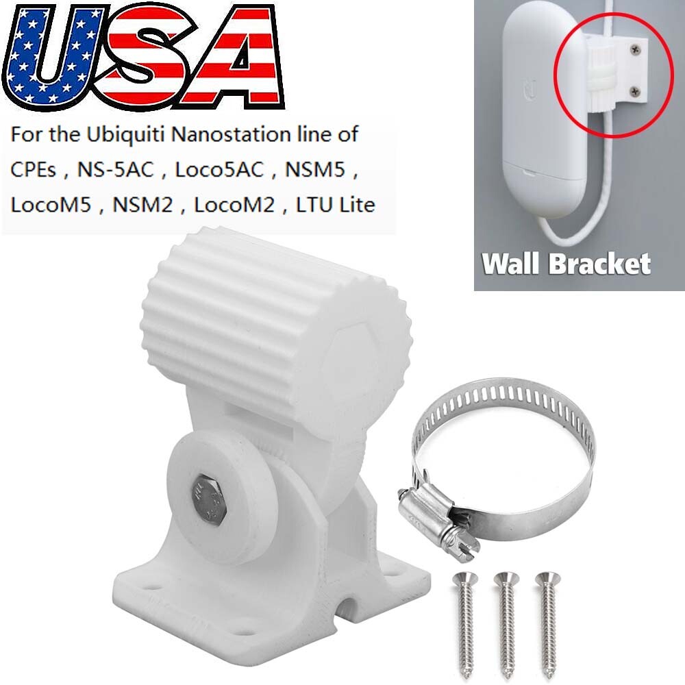 For Ubiquiti Nanostation Wall Bracket Loco5AC NS-5AC LocoM5 NSM5 M5 CPE Bridge