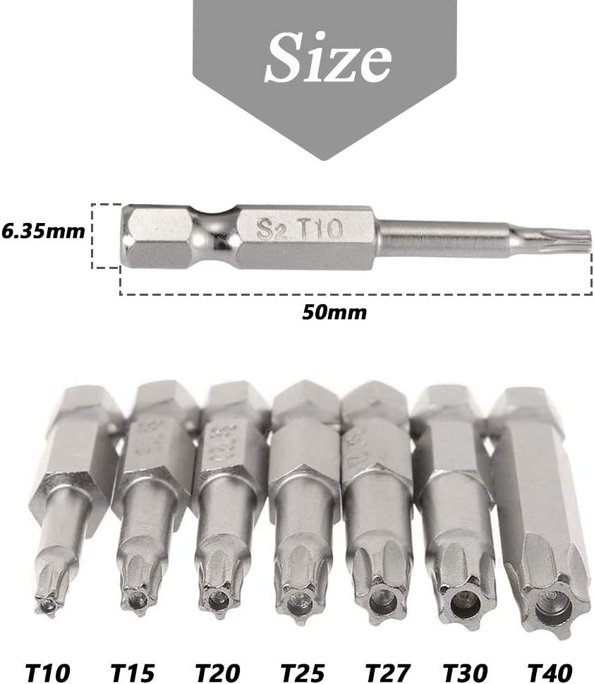 5 Point Security Star Torx Screwdriver Bits Set 14Pcs Security Star Torx