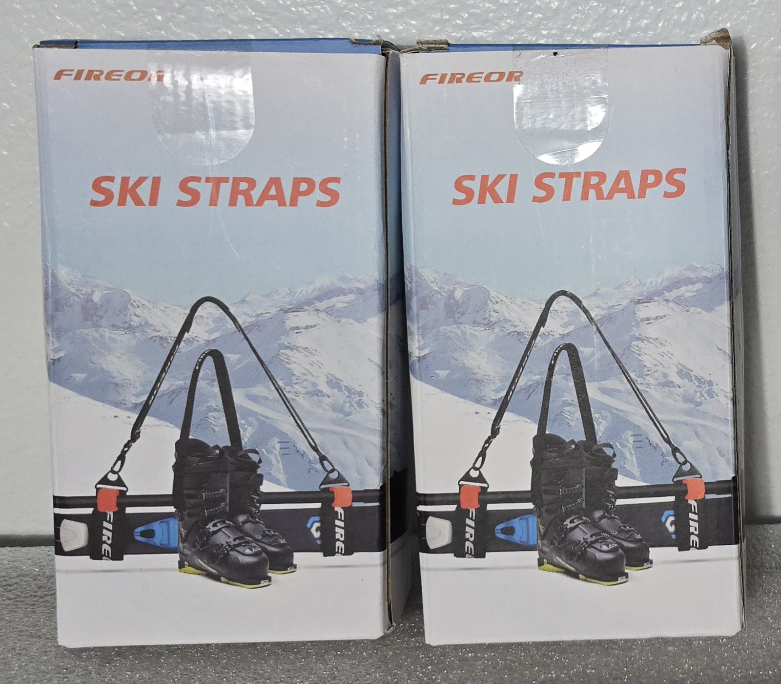 2 Sets Fireor Ski Carrier Straps w/Metal Buckle For Skis Snowboards Boots Skates