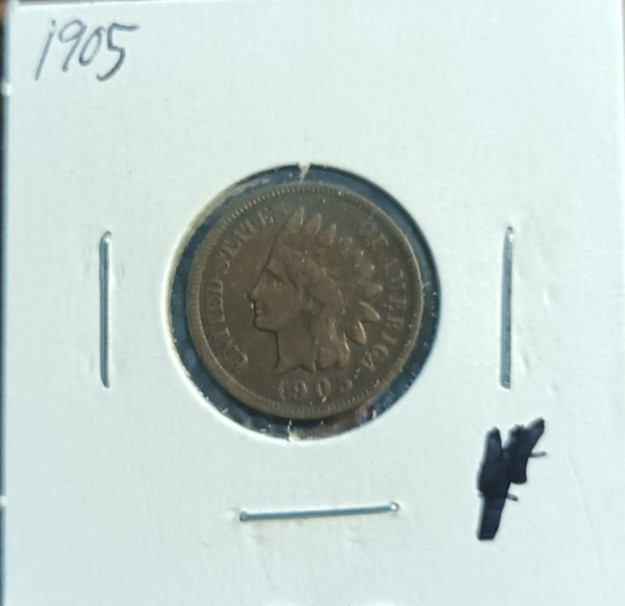 Indian Head Cents - 1905 - VG
