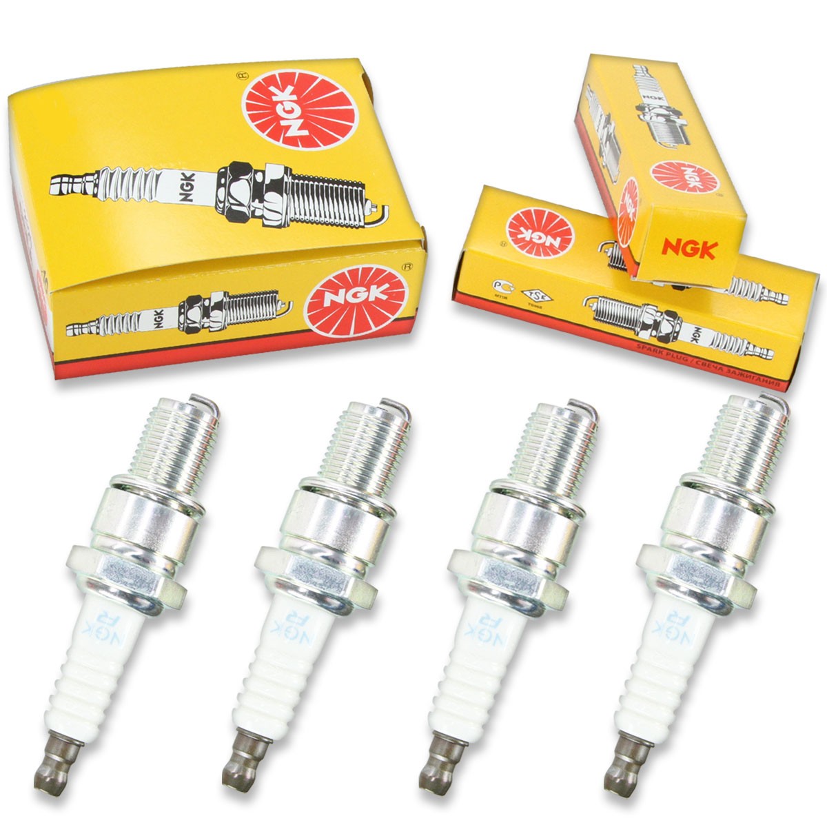 4pcs 98-99 Polaris 600 RMK NGK Standard Spark Plugs 599cc 36ci Indy Kit Set xu