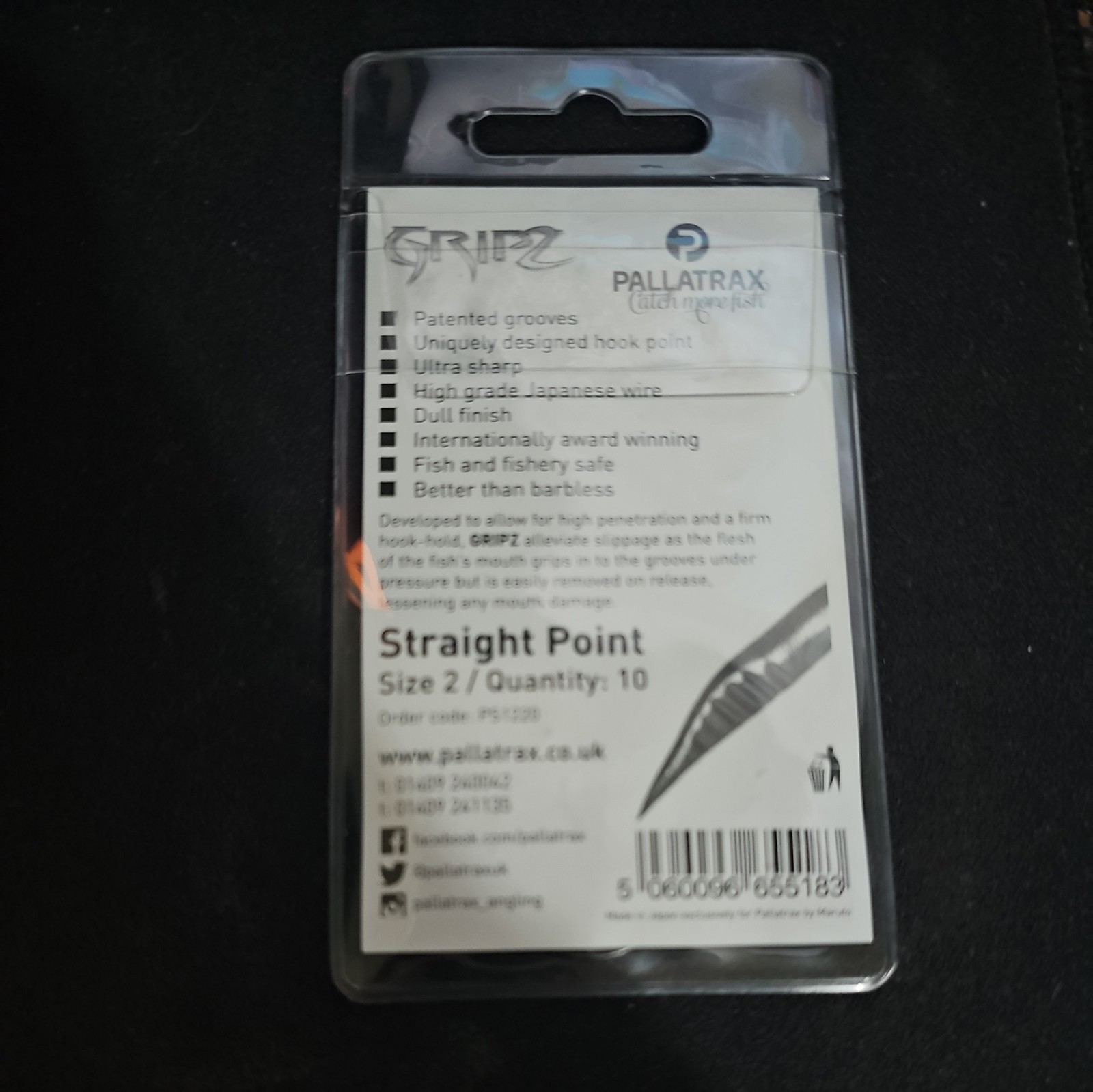 Pallatrax Gripz Straight Point Size 2