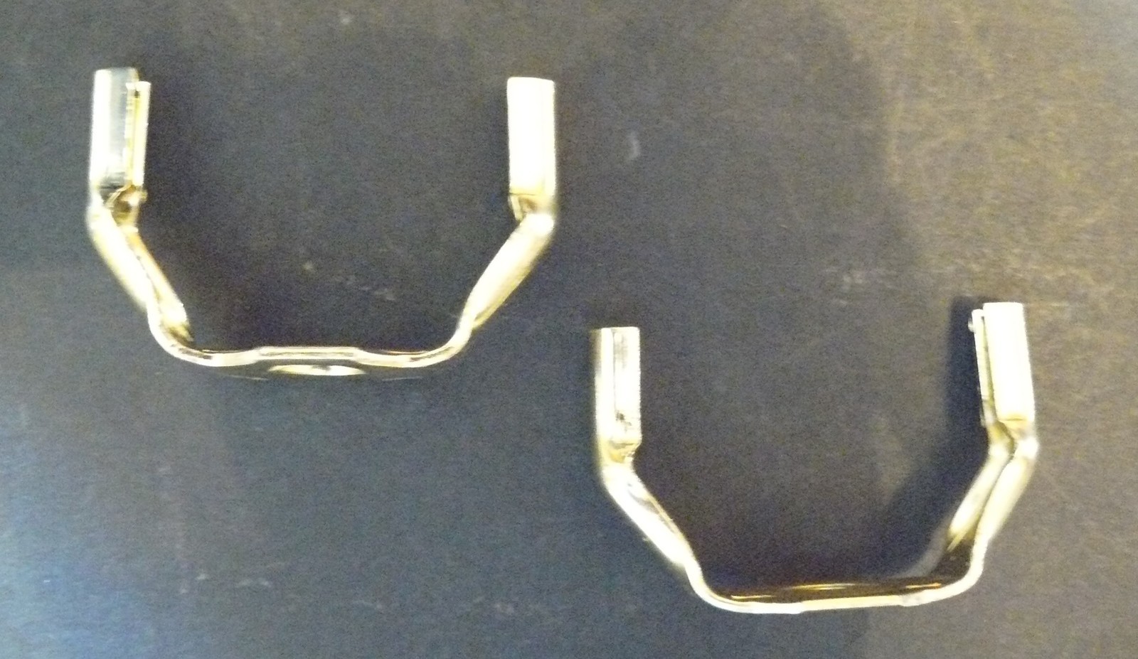 2 Lamp Harp Saddle 3/8" hole Polished Brass Plate Lighting Lamp Parts (HS1)