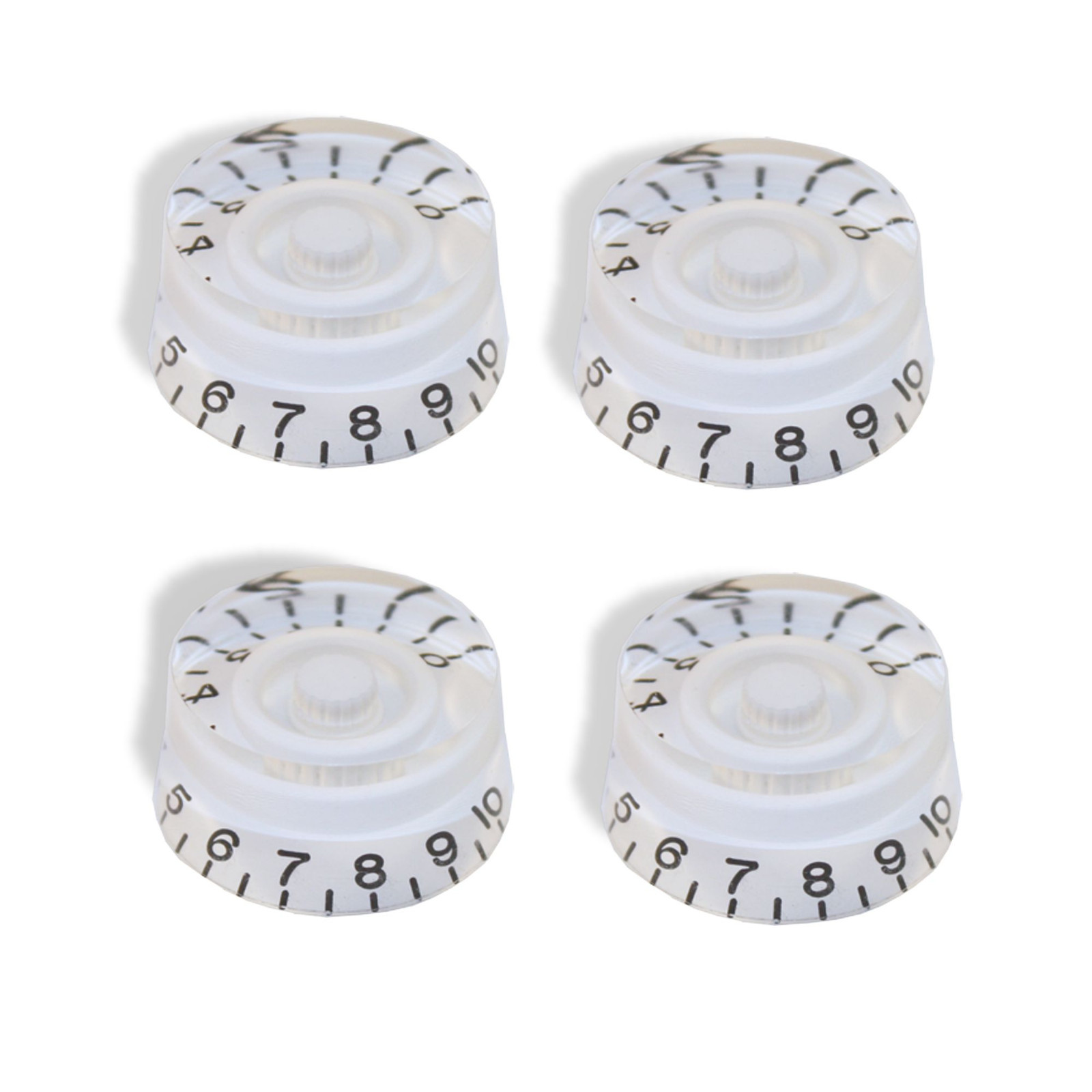 Knob Speed Style push on White 6mm Package of 4 0811292WH-4P