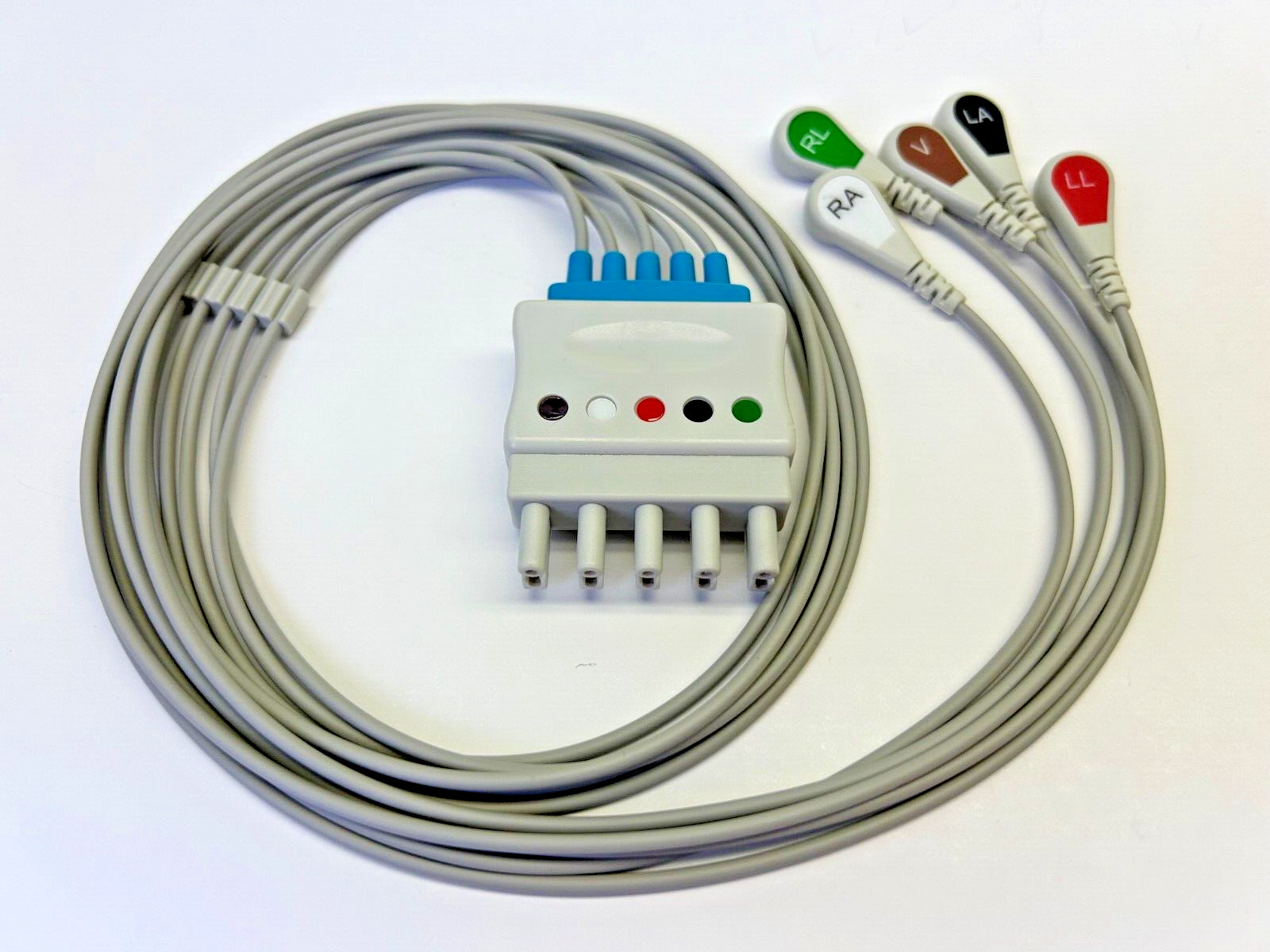 Philips compatible ECG Leadwire, M1625A, 5 Leads, Snap 0.9M (3 ft)  AHA
