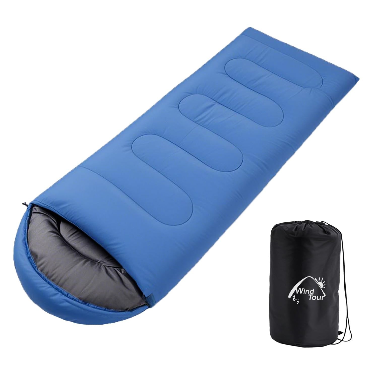 Wind Tour 3 Season Lightweight Waterproof Sleeping Bag Indoor & Outdoor for H...