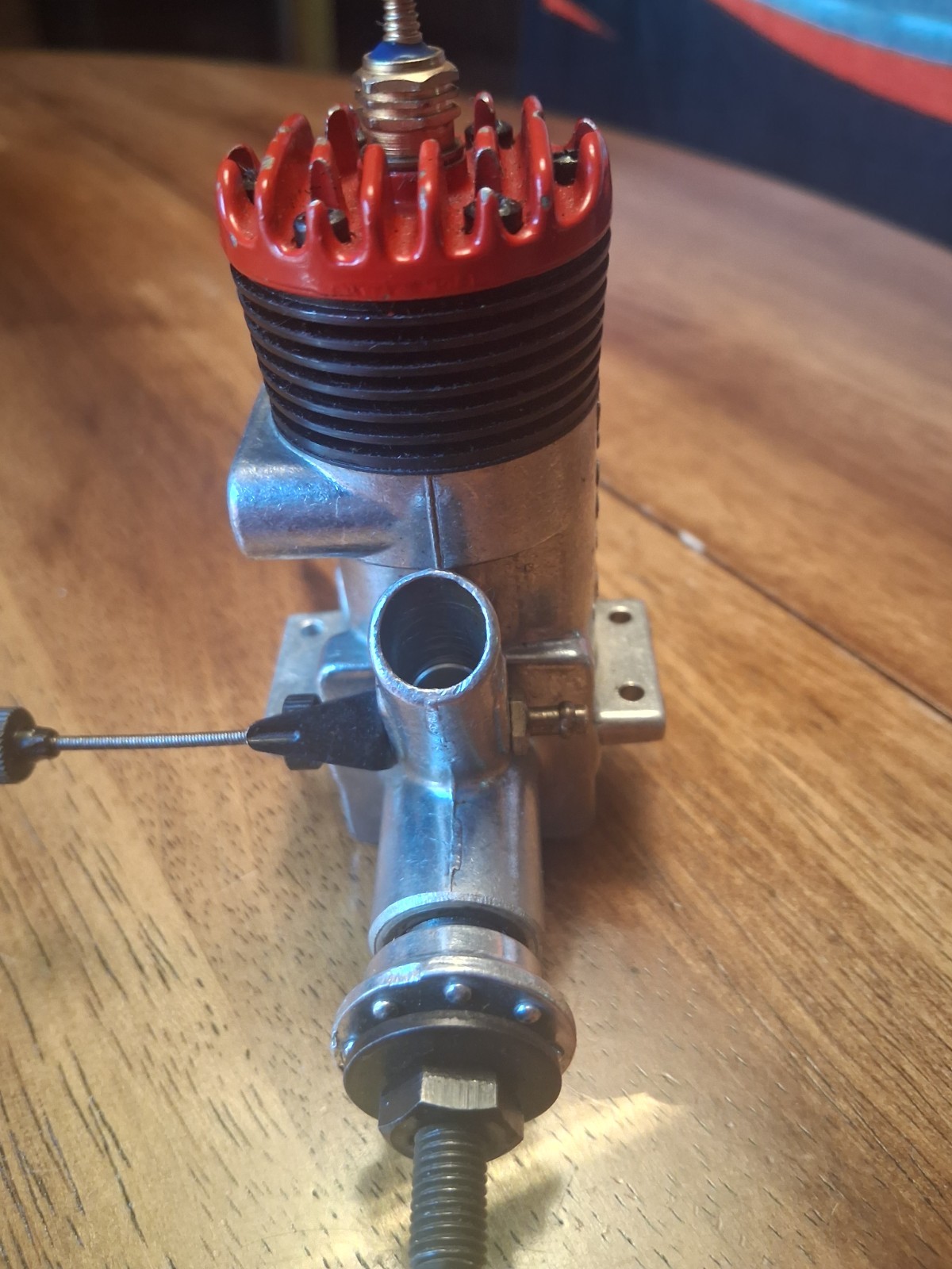 Mccoy 35 red head model plane glow engine near pristine