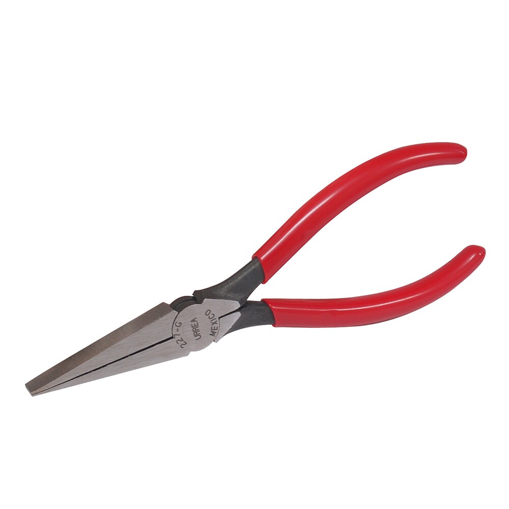 URREA 227G Electrician Pliers Flat Nose Non Cutting 6-5/8" Serrated Jaw