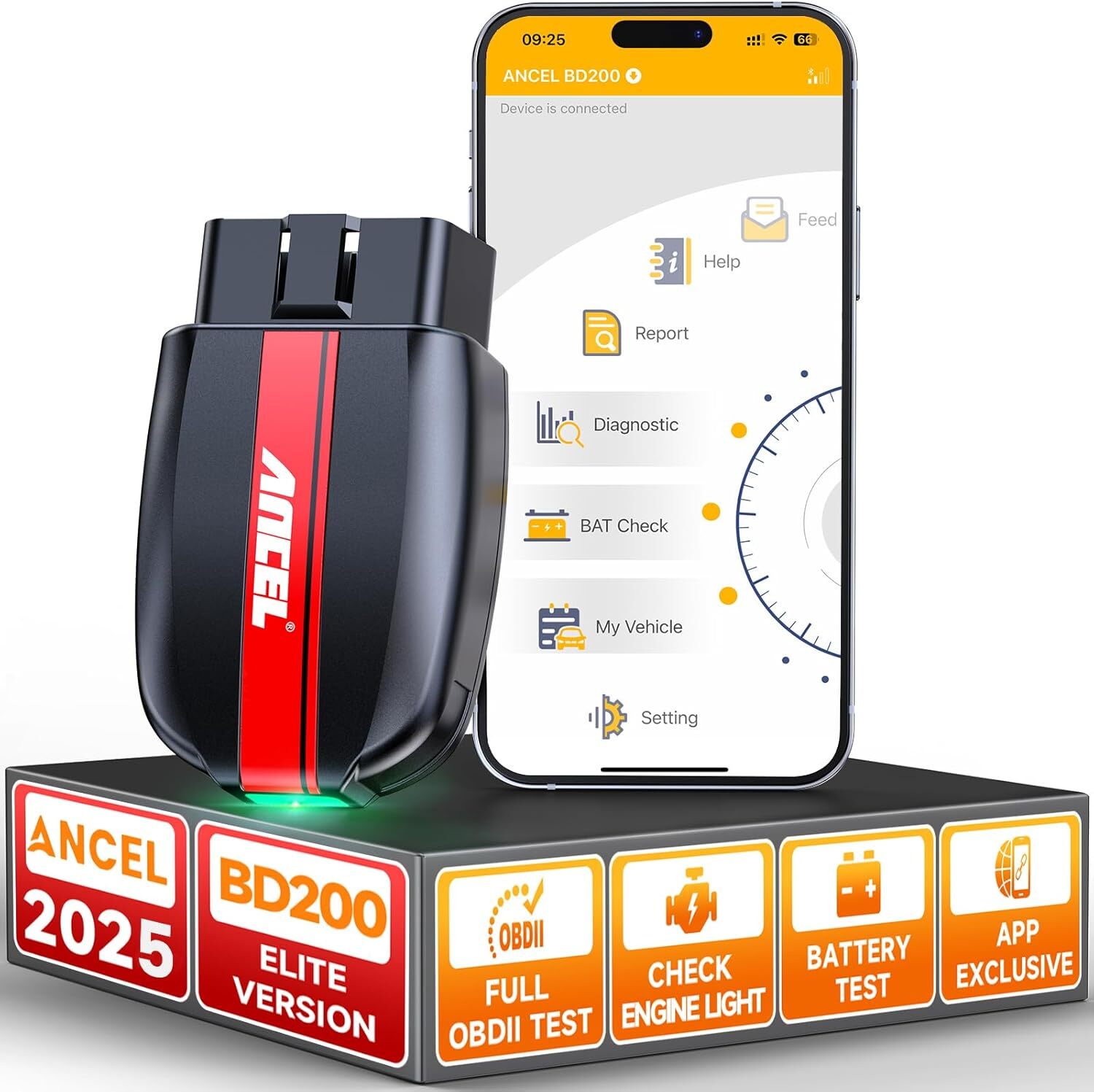 ANCEL BD200 OBD2 Scanner Bluetooth Code Reader Check Engine Diagnostic Scan Tool