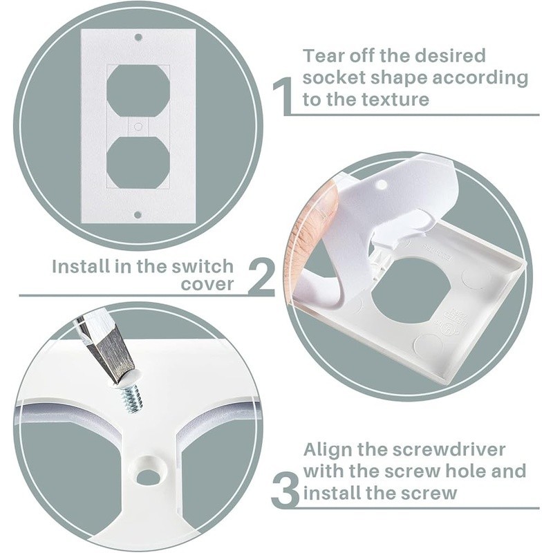 Outlet Insulation and Draft Sealers Foam Insulation Pads Electrical Outlet Light