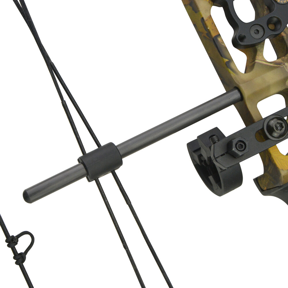 1X Compound Bow Bowstring Splitter Rod Carbon Stabilizer Silencer Separator Tool