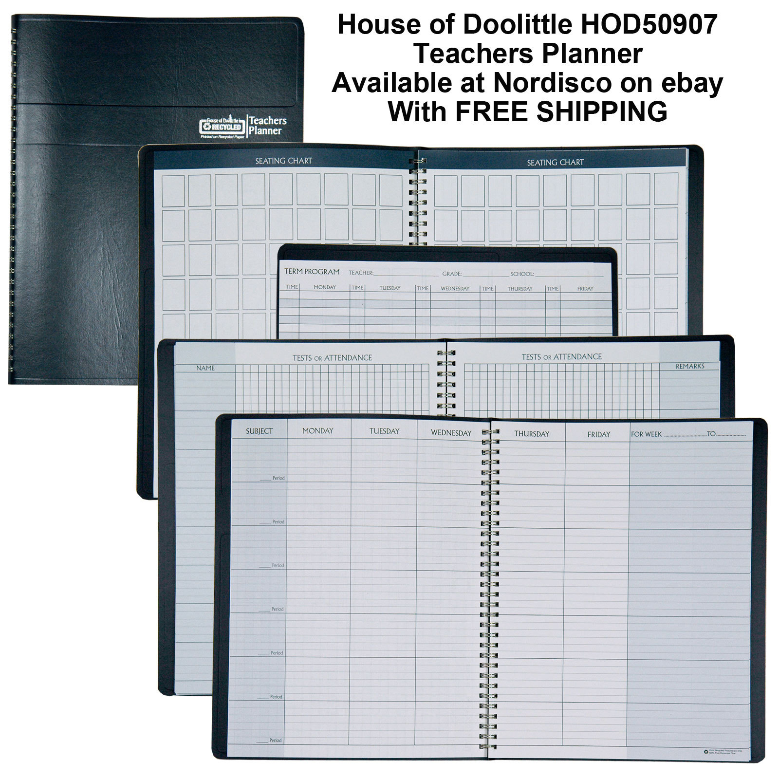 HOD50907 House of Doolittle  8-1/2 x 11" Teachers Planner