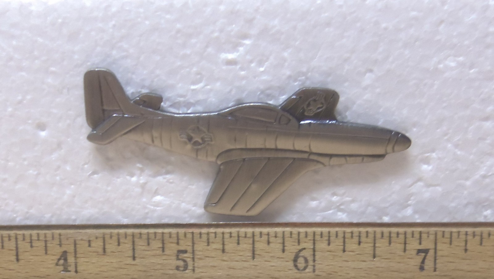 Large P-51 Mustang Fighter Airplane Pin