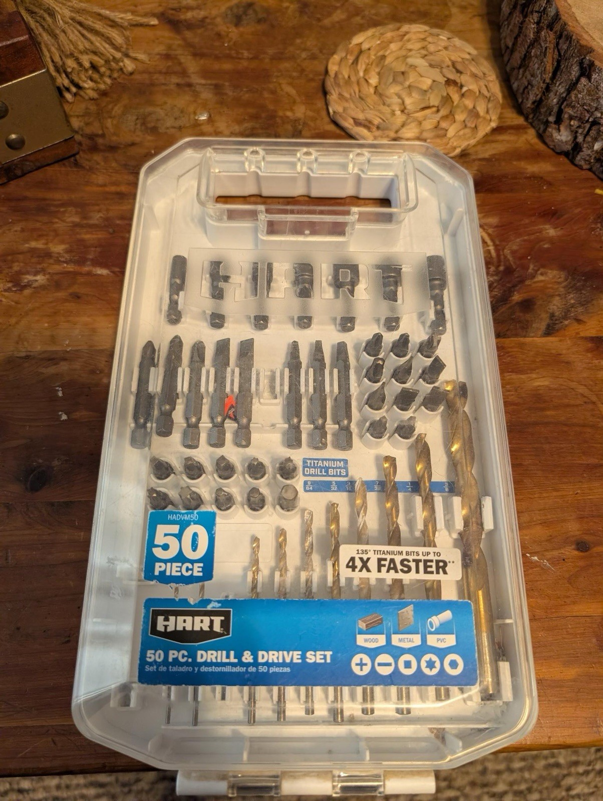 HART 20V Brushless Drill & Impact Driver Combo Kit 2 Batteries, Charger, & Bits
