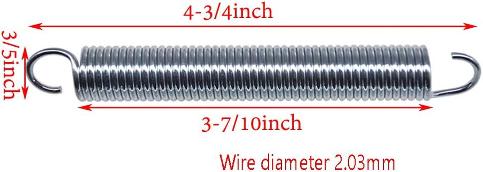 Replacement Recliner Sofa Chair Mechanism Tension Springs (Pack of 2)