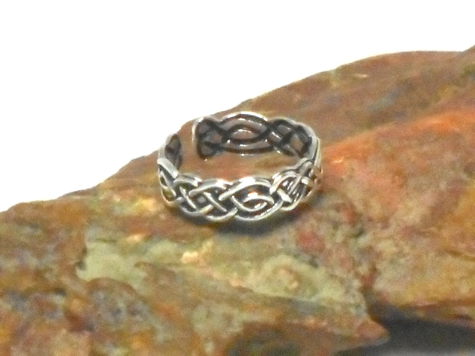 Adjustable TOE RING Sterling Silver 925 - Gift Boxed