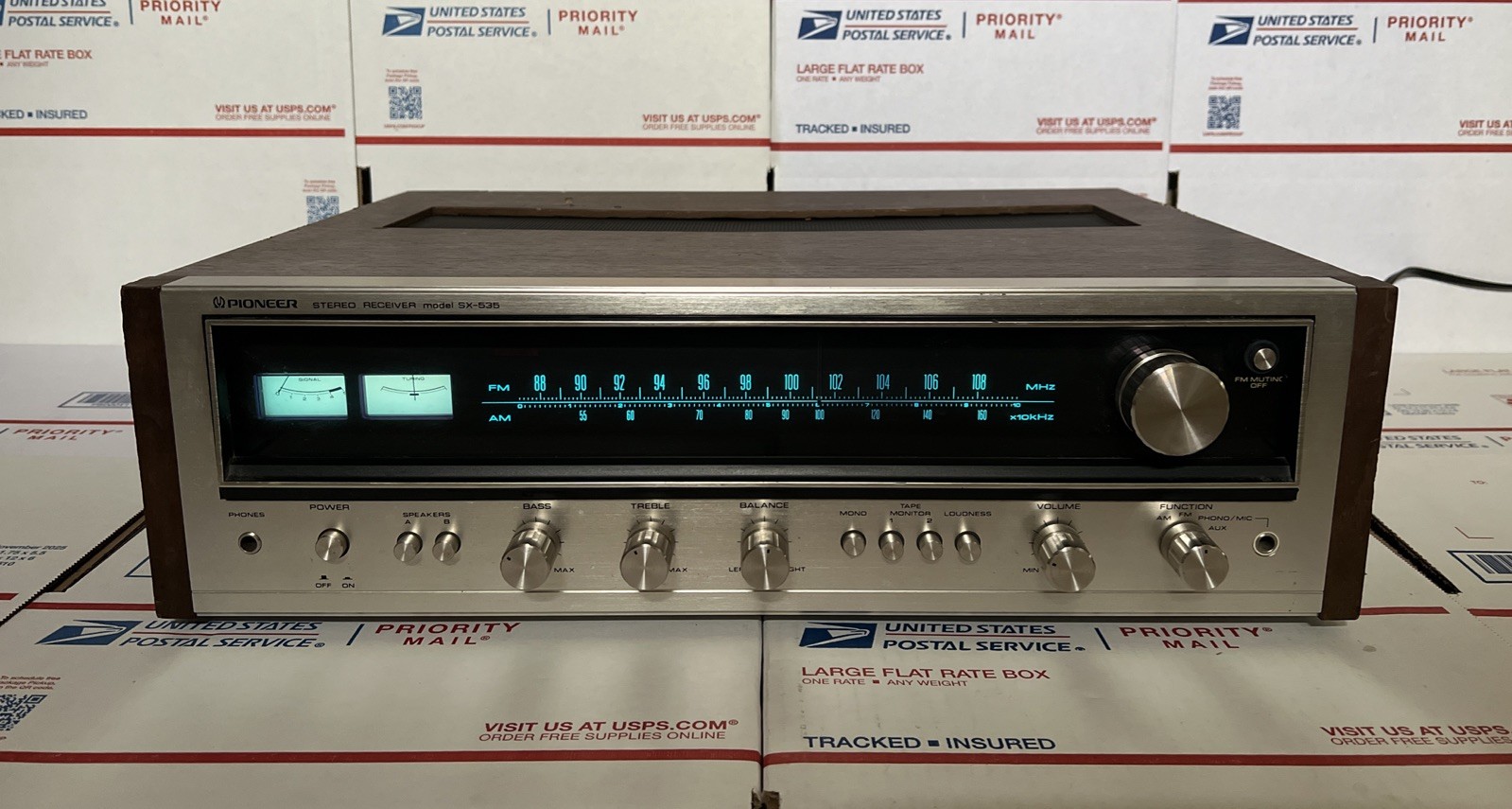 Vintage Pioneer Receiver SX-535 Stereo Radio AM/FM Tuner * AS IS - UNTESTED READ