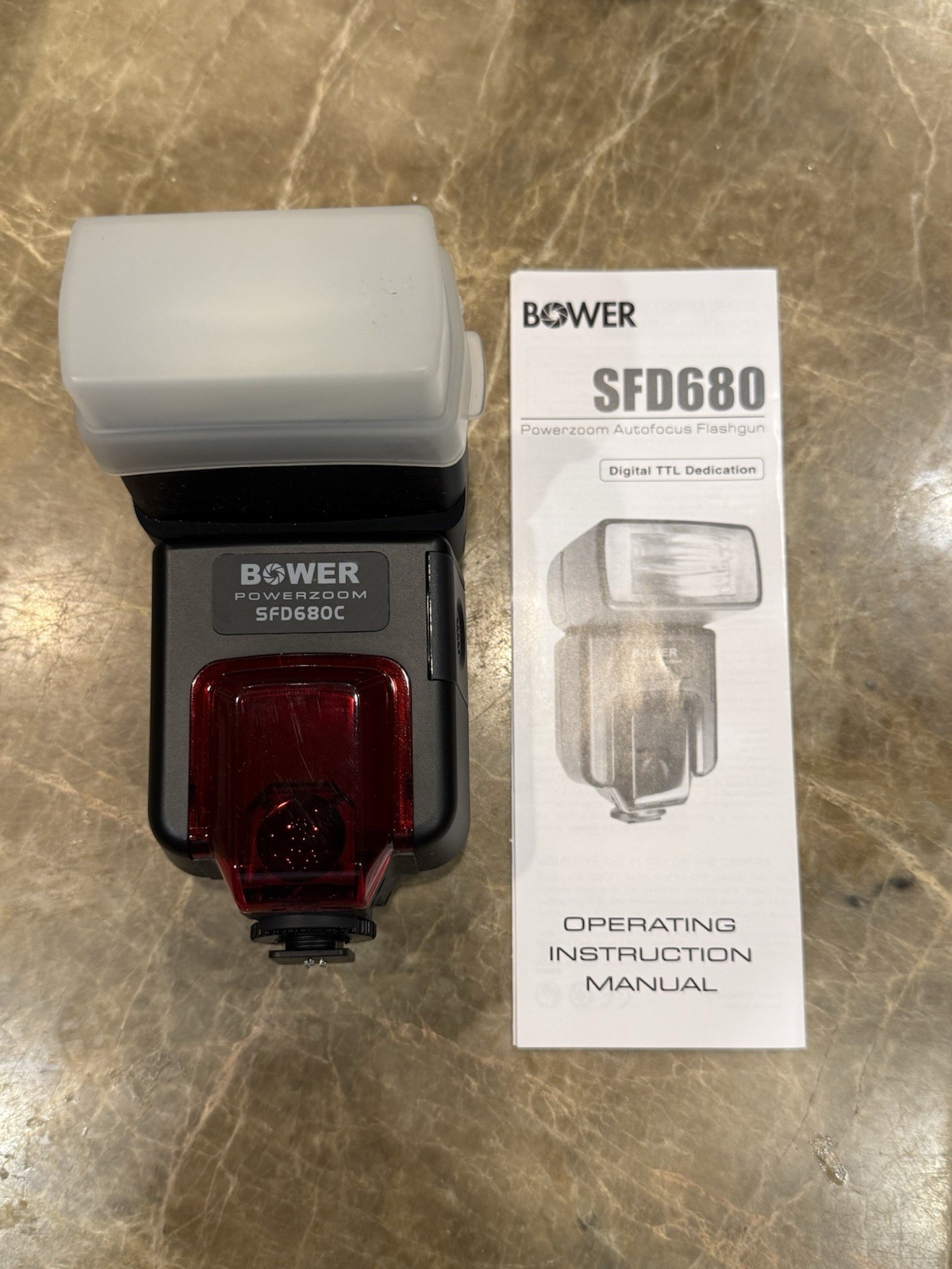 Bower SFD680C PowerZoom Shoe Mount Autofocus Flashgun for Canon