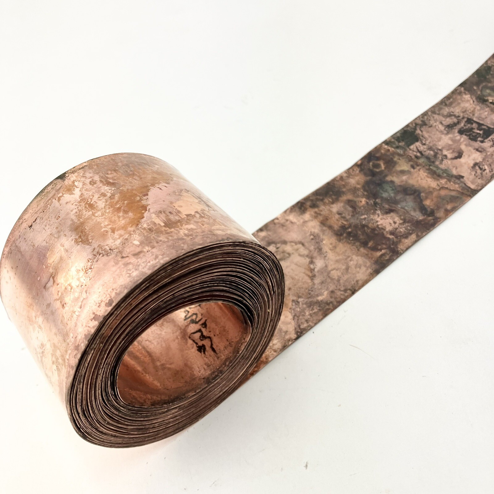 Copper Sheet 1-13/16”X 23’+XThin Gauge Salvaged Jewelry Inlay Steampunk 1lb8oz