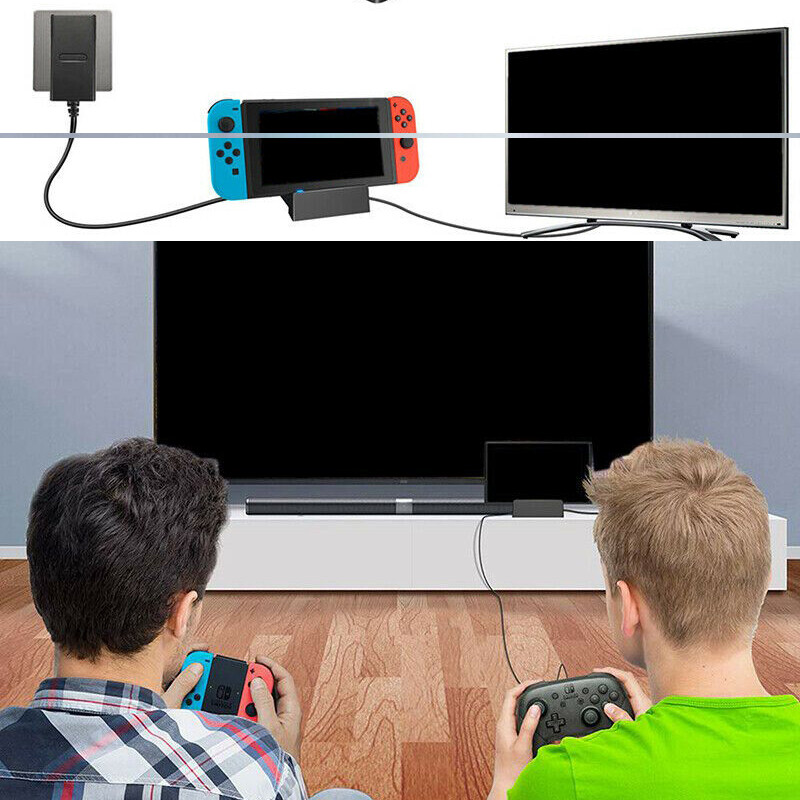 For 4K HDMI TV Docking Station Nintendo Switch Adapter Charger Charging Dock