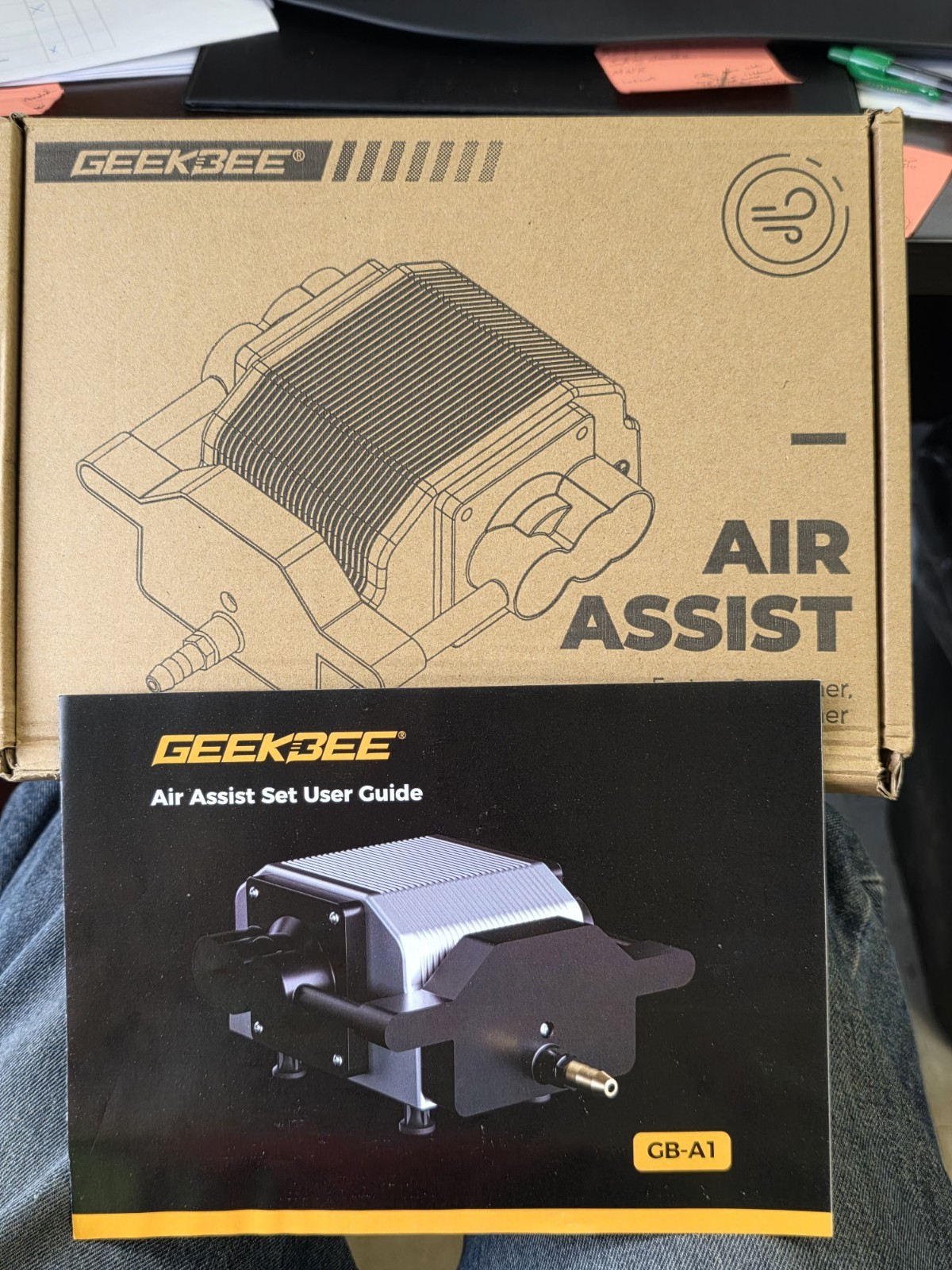 New GEEKBEE GBA1 -Air Assist system Pump Kit 30L/Min Engraver Laser Cutting