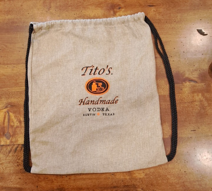 Tito's Homemade Vodka Drawstring Backpack