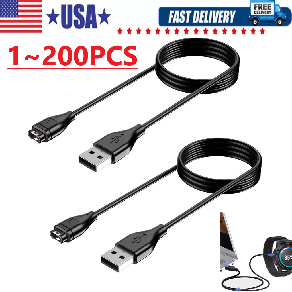 USB Charger for Garmin Fenix 5X Vivoactive 3 Vivosport Watch Charging Cable Cord