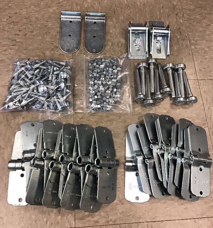 38 Pack Todco Door Repair Kit - All Hinges + 1" Rollers & Hardware! Overhead NEW
