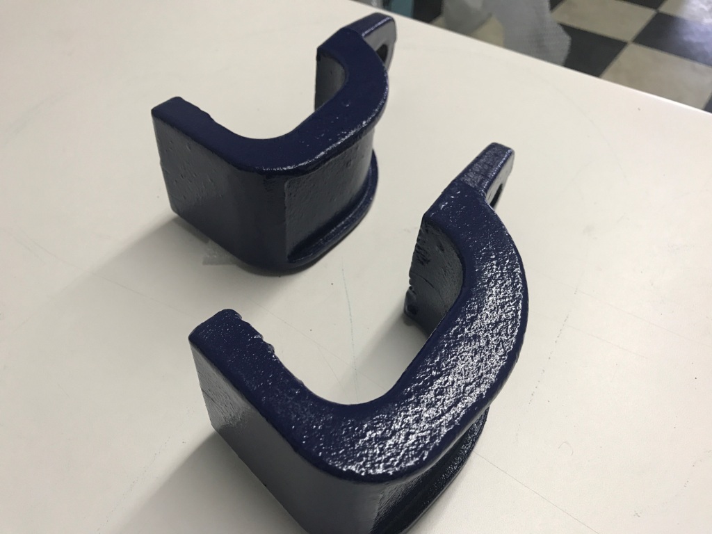 2 Pcs 3 Ton Sill Hook Straight Cut Tooth 2-1/2" Pull Round Mo-Clamp style