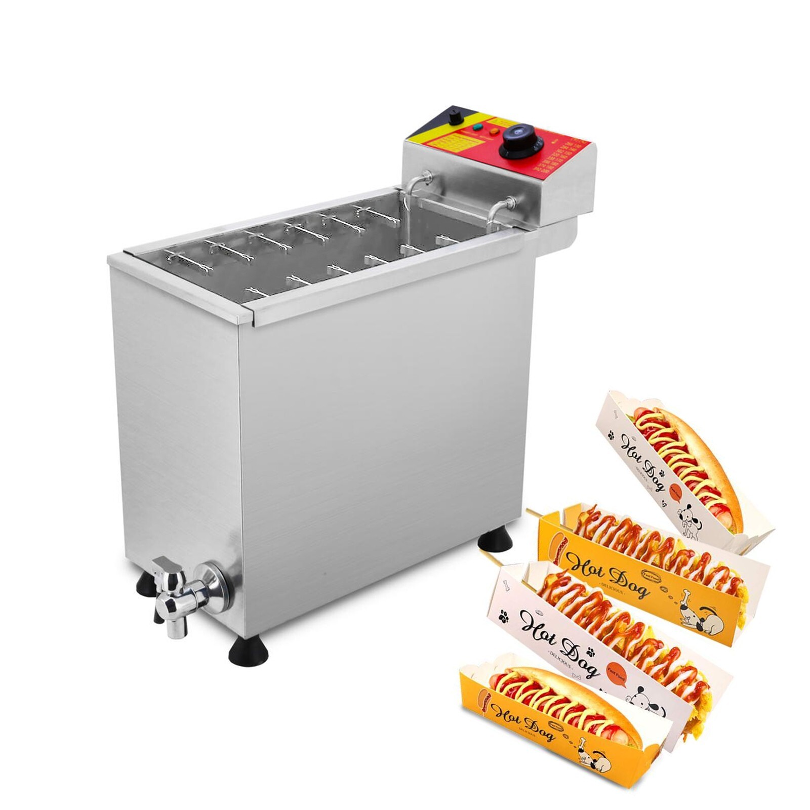 25L Cheese Hot Dogs Sticks frying machine Hot dog making machine Hot dog fryer