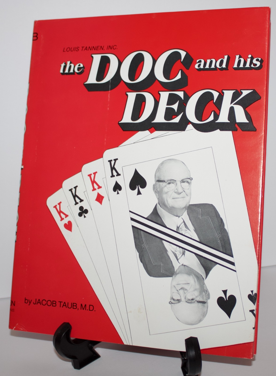 THE DOC AND HIS DECK BY JACOB TAUB - HARDCOVER  CLOSE-UP MAGIC CARD BOOK
