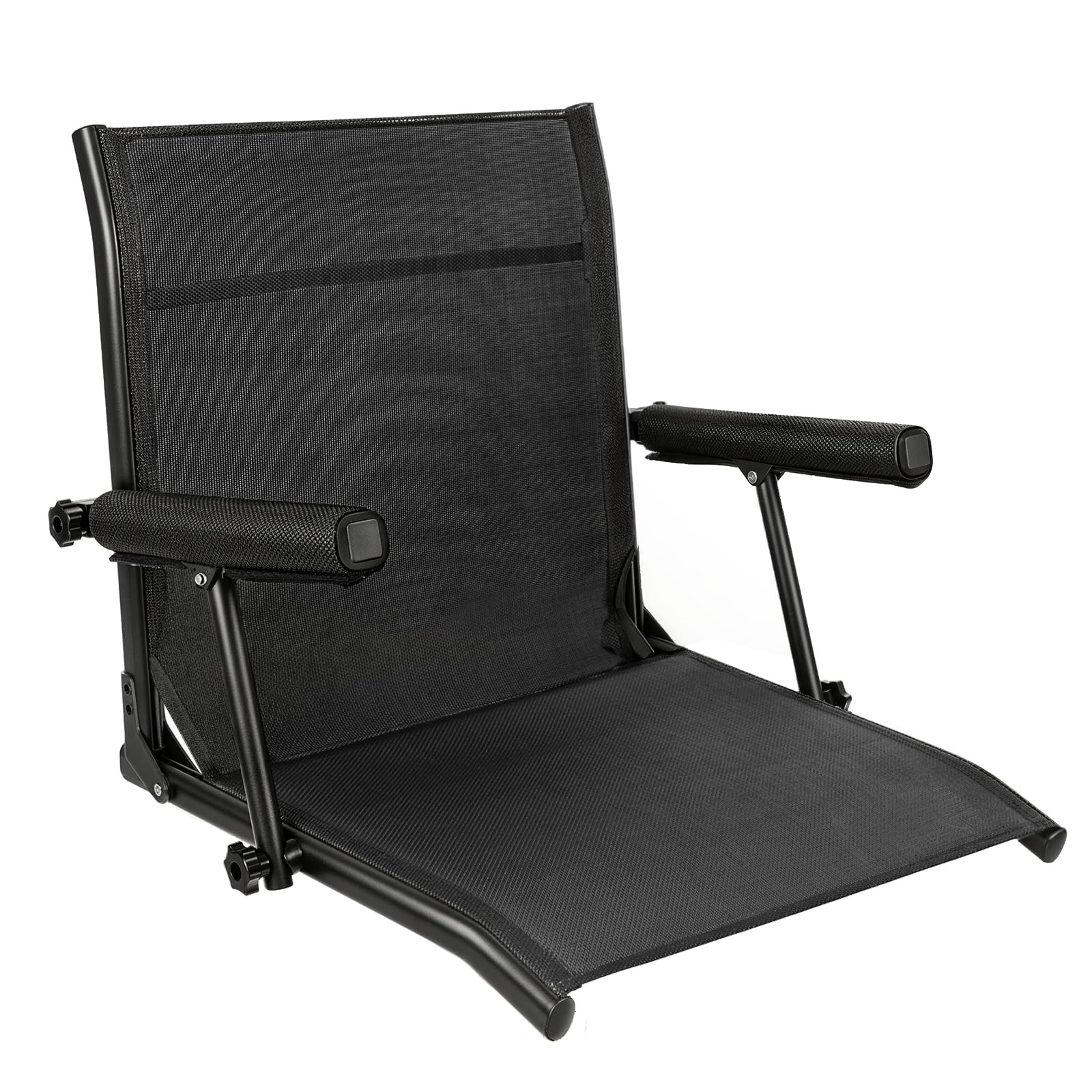 Mesh Fishing Boat Seat, Upgraded Armrest, Breathable Wearproof Mesh Fabric, w...