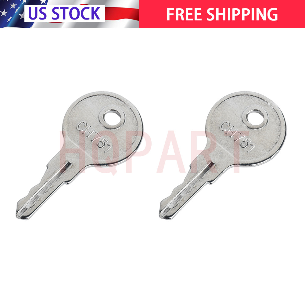 New RV Replacement Baggage Door Key Ch751 RV Compartment Key Standard 2 Keys