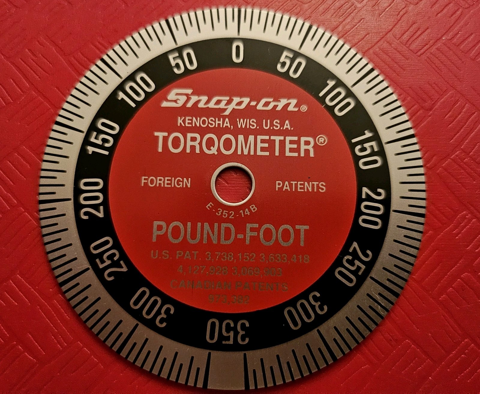 New Snap-On Torqometer TE-352 FACEPLATE Gauge No Tool Included Never Used