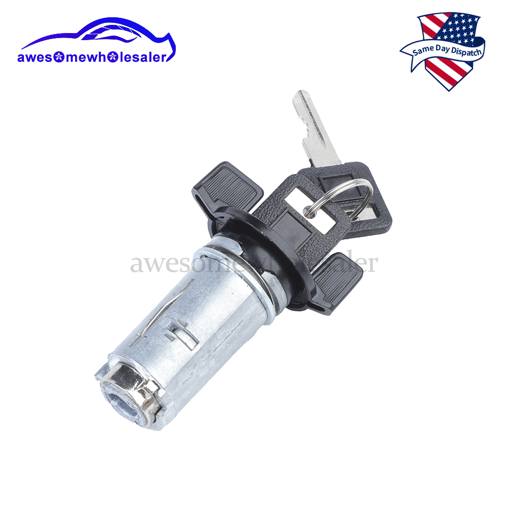 Ignition Lock Cylinder Starter Switch & Key Black For 82-96 Chevy GMC Cadillac