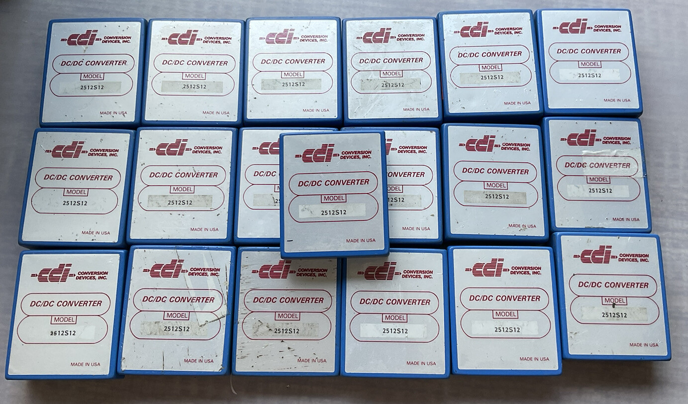 Lot of 19 Martek CDI - 2512S12, DC/DC Converter Module NEW? USED?   READ