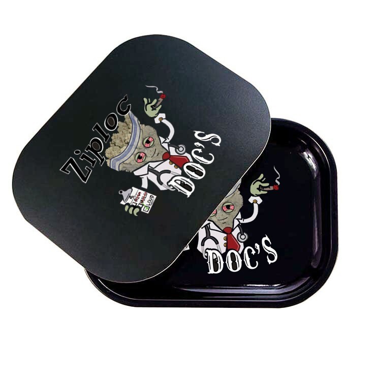 ZipLocDoc's 7x5.5in Rolling Tray with Magnetic Lid
