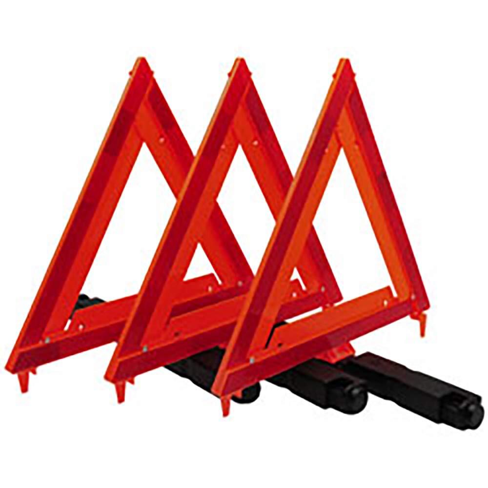 RoadPro Triangle Roadside Emergency Safety Reflector 3-Piece Kit for Cars Trucks