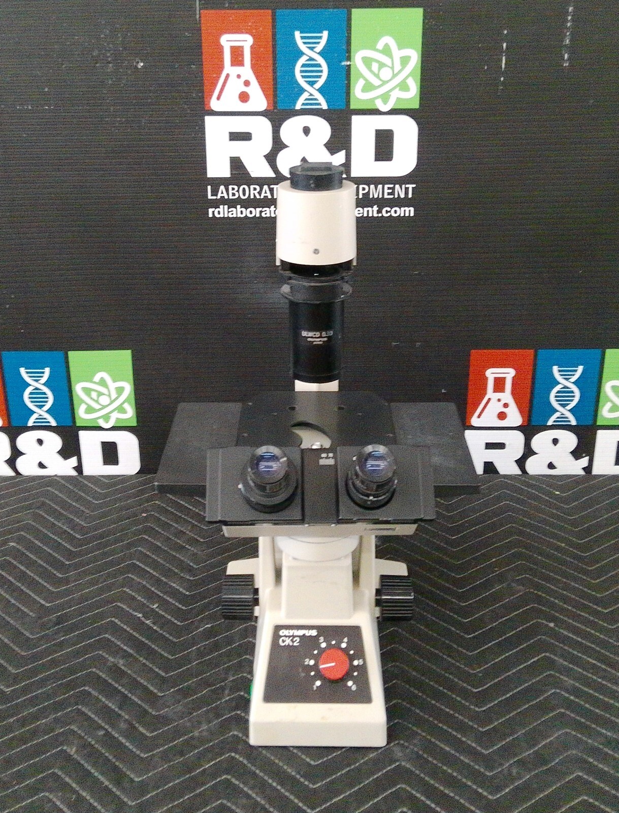 Olympus CK2 Inverted Phase Contrast Microscope With 3 Objectives, FULLY TESTED