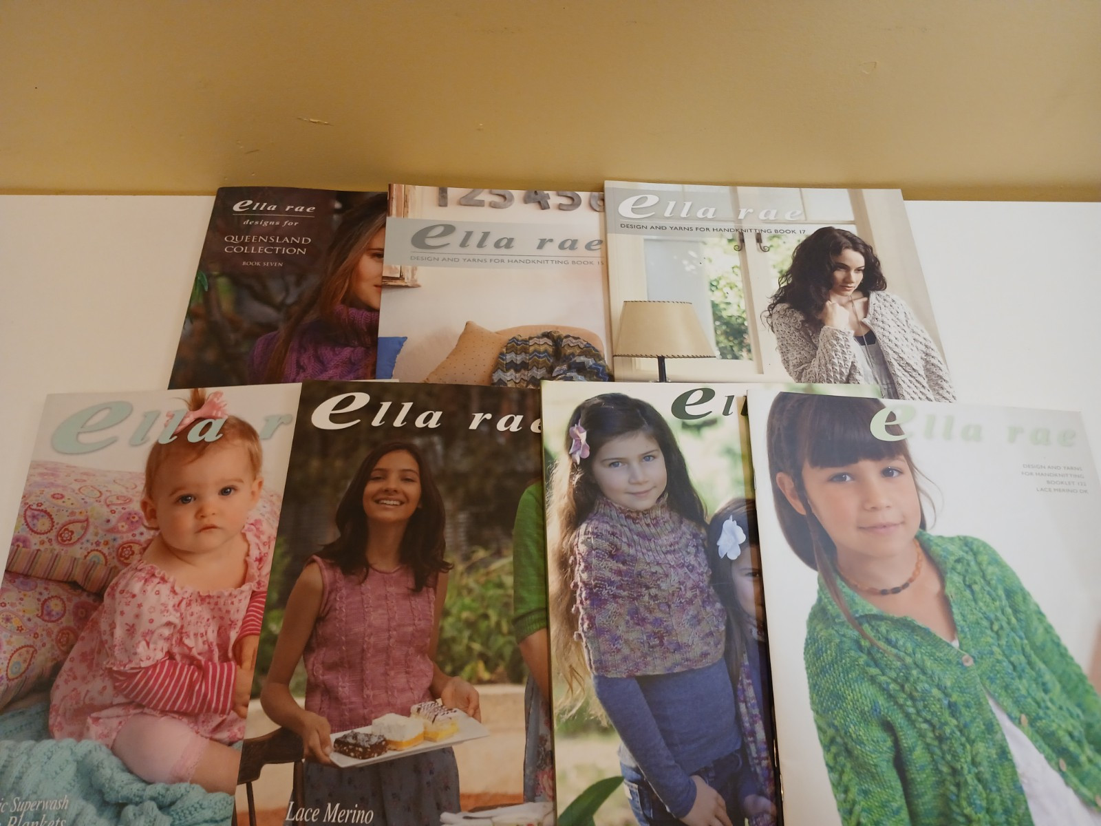 Ella Rae Knitting Pattern Books Magazines Lot of 8 Kids Women Men - MG2