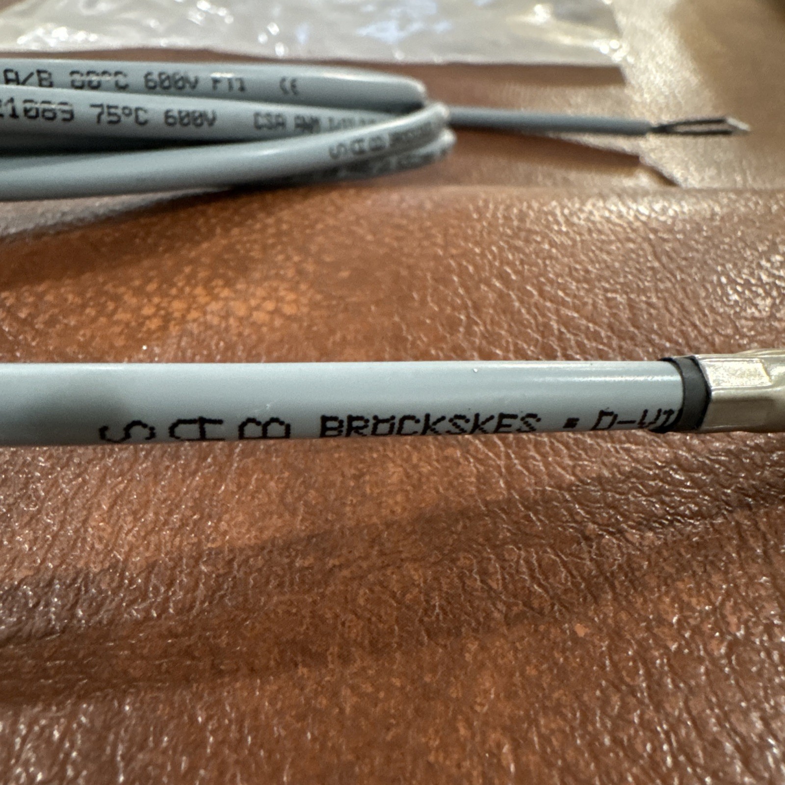 SAB Bröckskes Temperature Sensor Probe 2x0.5mm FRNC Cable Stainless Steel 600V
