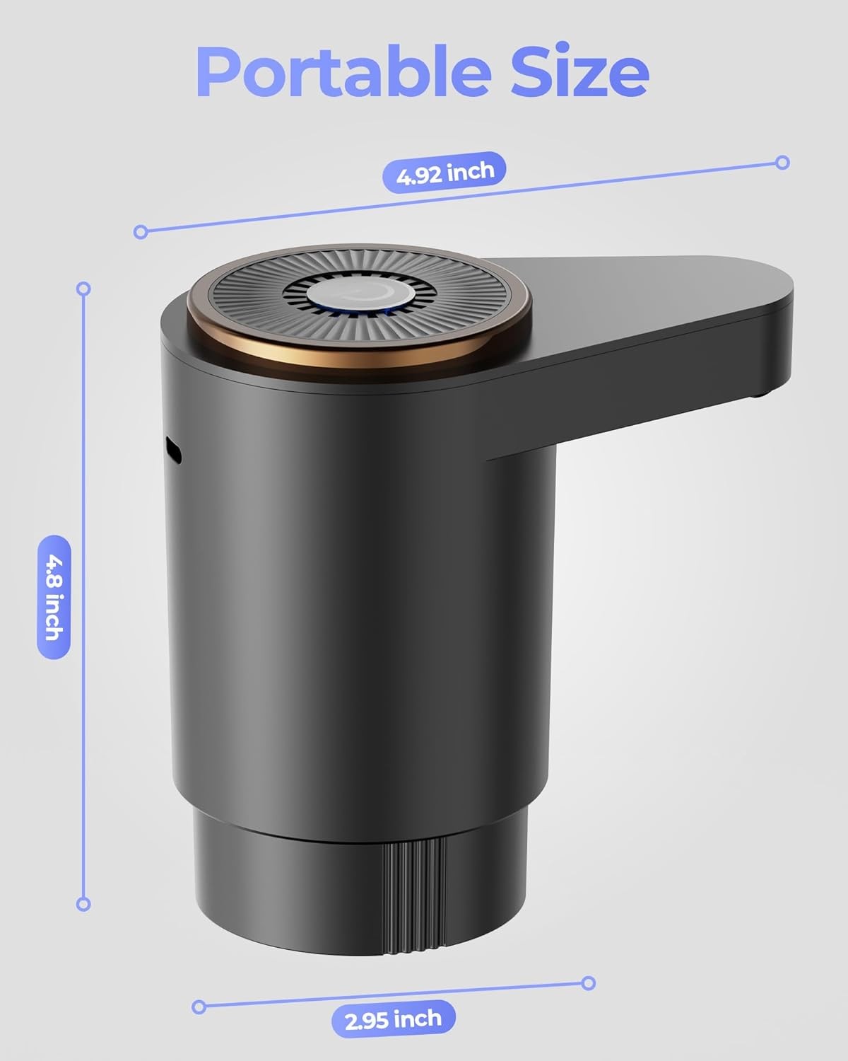 Water Jug Pump for 5 Gallon Bottle – Portable Electric USB-C Charging Dispense