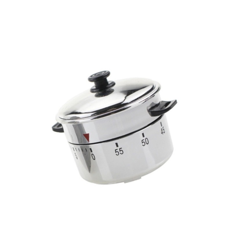 Cute Pressure Cooker Shape Count Down Rotating Alarm Mechanical Cooking Timer