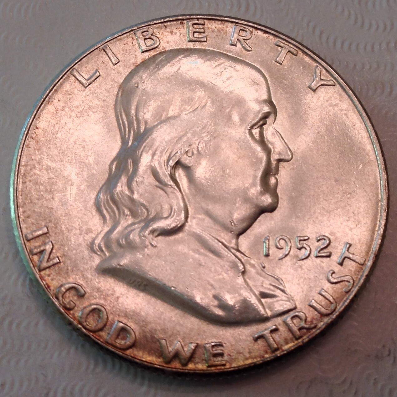 1952 Franklin Half Dollar Uncirculated Unc cd -