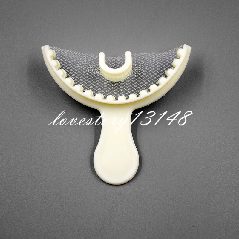 50 Pcs Dental Bite Registration Disposable Impression Triple Trays Sideless
