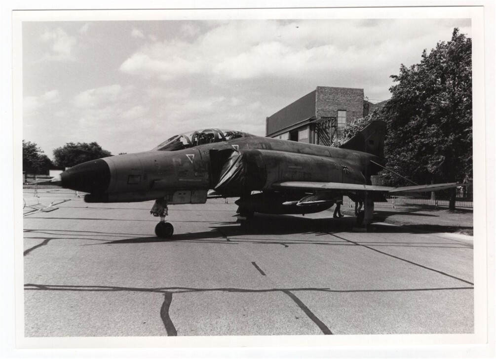 1986 Luftwaffe F-4F Phantom II 37+83 of JG.71 at RAF Waddington 5x7 Orig. Photo