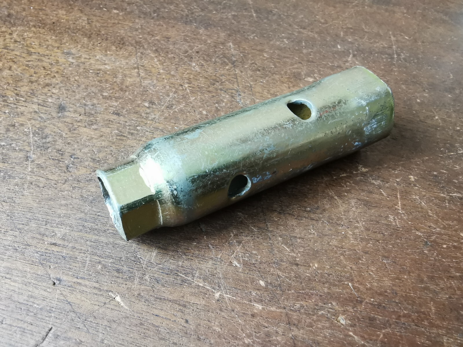 Vintage Box Spanner, 14mm X 19mm, 80mm long, no makers name.