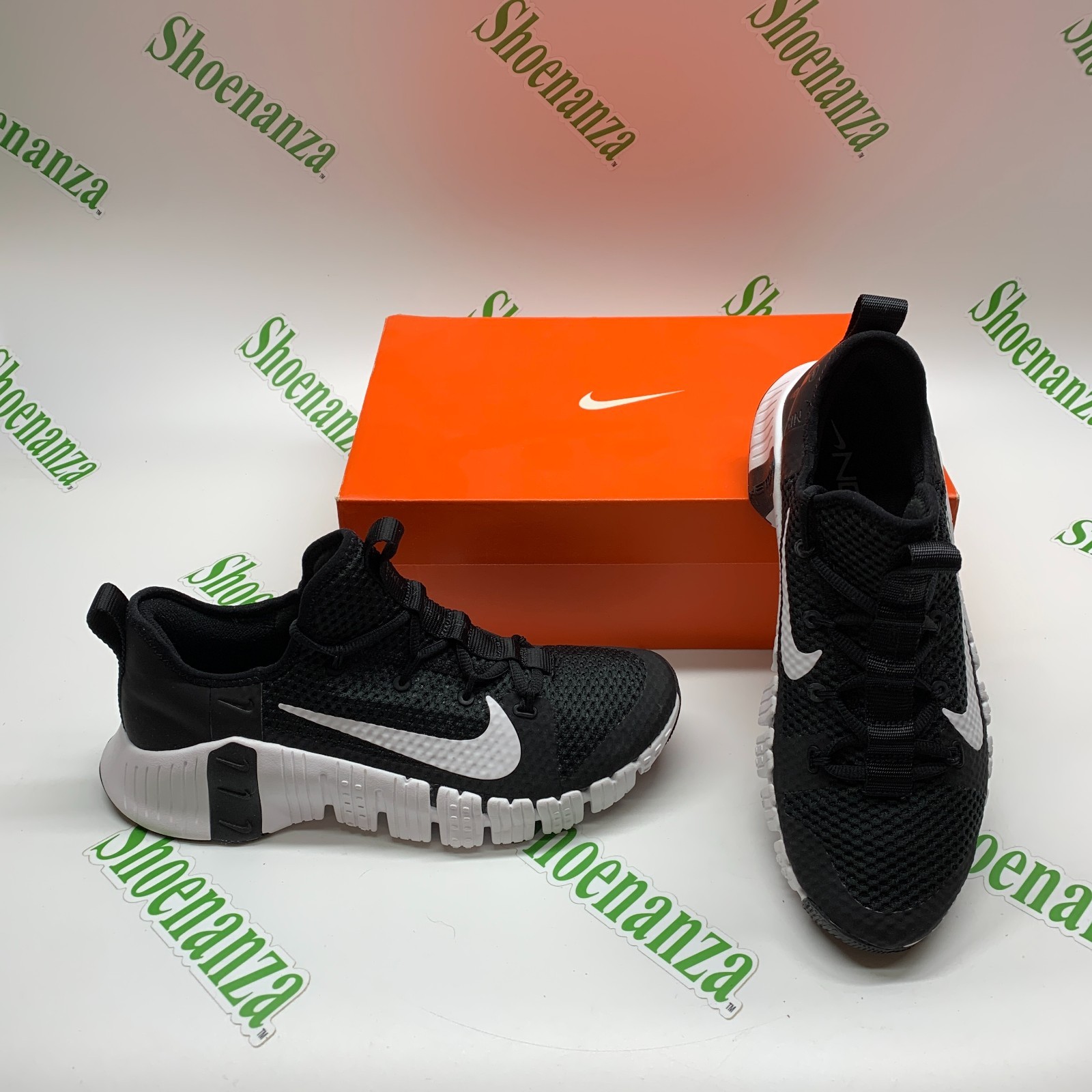 Nike Free Metcon 3 CJ0861 010 Black White CrossFit Mesh Sneakers Shoes Mens 10