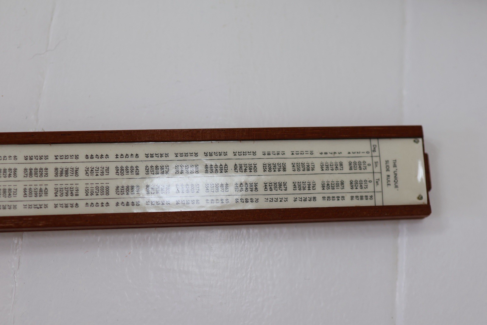 Vintage Unique Log Slide Rule Ruler 12”
